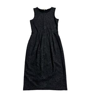 Anthropologie Bordeaux Dress Women Size XS Black Lace Pattern Mini stretch